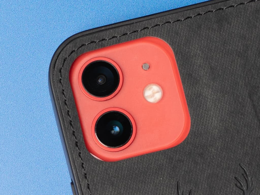 Designový, látkový kryt na iPhone 12 a iPhone 12 Pro - Černý 3